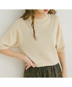 【アイテムズアーバンリサーチ/ITEMS URBAN RESEARCH】のソウバリハンソデニット 人気、トレンドファッション・服の通販 founy(ファニー) ファッション Fashion レディースファッション Fashion for Women トップス・カットソー Cut & Sew Tops ニット Knit Tops & Sweaters 2025年 2025 2025春夏・S/S Spring/Summer 2025 SS25 シンプル Simple, Minimal エレガント 上品 Elegant 半袖 Short Sleeve, Half Sleeve 夏 Summer S/S・春夏 SS, Spring/Summer, Warm Season 無地 Plain, Solid Color |ID:prp329100004611375