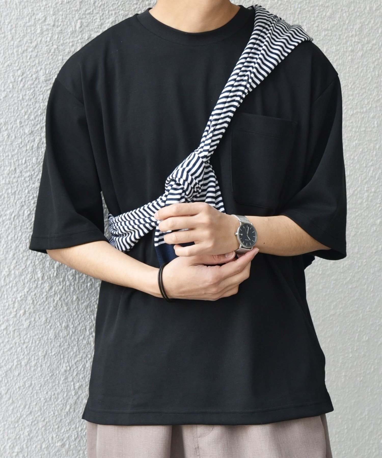 【シップス/SHIPS / MEN】のSHIPS any 接触冷感 COOL TOUCH スムース リラックス ポケット Tシャツ インテリア・キッズ・メンズ・レディースファッション・服の通販 founy(ファニー) 　ファッション　Fashion　メンズファッション　Fashion for Men　おすすめ　Recommended / Our Picks　シンプル　Simple, Minimal　ポケット　Pocket, Pocket Detail　リラックス　Relax, Relaxed Fit　夏　Summer　ブラック|ID: prp329100004611376 ipo3291000000032998876