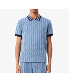 【ラコステ/LACOSTE / MEN】のモノグラムジャカード半袖ポロシャツ 人気、トレンドファッション・服の通販 founy(ファニー) ファッション Fashion メンズファッション Fashion for Men エレガント 上品 Elegant クラシック Classic, Timeless Style ジャカード／ジャガード Jacquard, Woven Pattern ボーダー Border, Stripe ポロシャツ Polo Shirt, Collared Tee モチーフ Motif, Design Theme 半袖 Short Sleeve, Half Sleeve thumbnail ブルー|ID: prp329100004611415 ipo3291000000032999472
