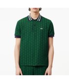 【ラコステ/LACOSTE / MEN】のモノグラムジャカード半袖ポロシャツ 人気、トレンドファッション・服の通販 founy(ファニー) ファッション Fashion メンズファッション Fashion for Men エレガント 上品 Elegant クラシック Classic, Timeless Style ジャカード／ジャガード Jacquard, Woven Pattern ボーダー Border, Stripe ポロシャツ Polo Shirt, Collared Tee モチーフ Motif, Design Theme 半袖 Short Sleeve, Half Sleeve thumbnail グリーン|ID: prp329100004611415 ipo3291000000032999473