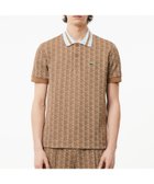 【ラコステ/LACOSTE / MEN】のモノグラムジャカード半袖ポロシャツ 人気、トレンドファッション・服の通販 founy(ファニー) ファッション Fashion メンズファッション Fashion for Men エレガント 上品 Elegant クラシック Classic, Timeless Style ジャカード／ジャガード Jacquard, Woven Pattern ボーダー Border, Stripe ポロシャツ Polo Shirt, Collared Tee モチーフ Motif, Design Theme 半袖 Short Sleeve, Half Sleeve thumbnail ベージュ|ID: prp329100004611415 ipo3291000000032999474
