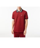 【ラコステ/LACOSTE / MEN】のモノグラムジャカード半袖ポロシャツ 人気、トレンドファッション・服の通販 founy(ファニー) ファッション Fashion メンズファッション Fashion for Men エレガント 上品 Elegant クラシック Classic, Timeless Style ジャカード／ジャガード Jacquard, Woven Pattern ボーダー Border, Stripe ポロシャツ Polo Shirt, Collared Tee モチーフ Motif, Design Theme 半袖 Short Sleeve, Half Sleeve thumbnail レッド|ID: prp329100004611415 ipo3291000000032999477