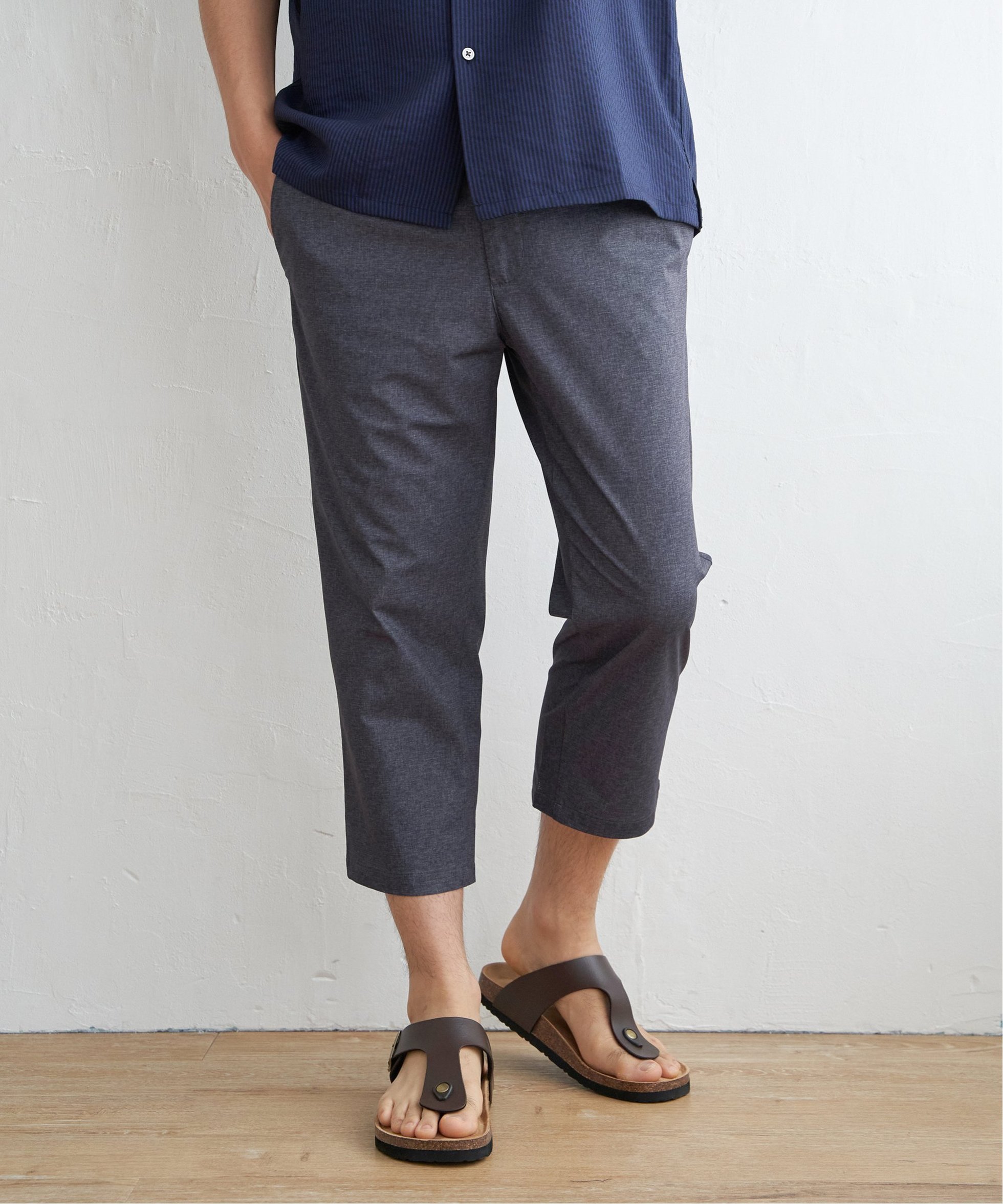 【イッカ/ikka / MEN】の【吸水速乾/セットアップ対応】GOKU楽AIRクロップドパンツ インテリア・キッズ・メンズ・レディースファッション・服の通販 founy(ファニー) 　ファッション　Fashion　メンズファッション　Fashion for Men　ボトムス　Bottoms　おすすめ　Recommended / Our Picks　アンクル　Ankle-Length Design　クロップド　Cropped, Short Length　ストレッチ　Stretch, Stretchy Fabric　セットアップ　Set-Up, Coordinated Outfit　ハーフ　Half, Half-Length　メッシュ　Mesh, Net Fabric　レギュラー　Regular, Standard Fit　吸水　Absorbent, Quick-Dry　夏　Summer　軽量　Lightweight, Ultra Light　グレー|ID: prp329100004611530 ipo3291000000033199172