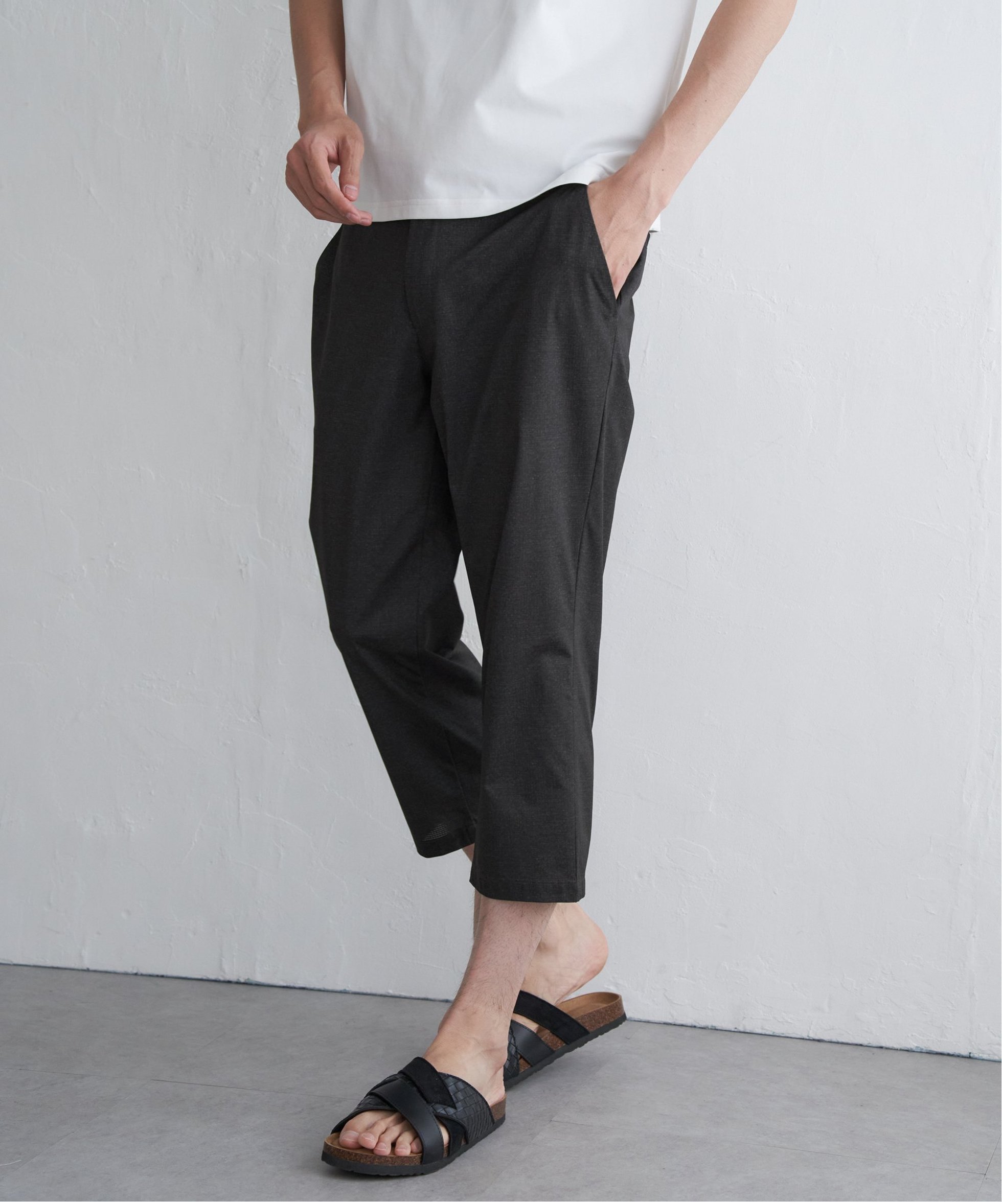 【イッカ/ikka / MEN】の【吸水速乾/セットアップ対応】GOKU楽AIRクロップドパンツ インテリア・キッズ・メンズ・レディースファッション・服の通販 founy(ファニー) 　ファッション　Fashion　メンズファッション　Fashion for Men　ボトムス　Bottoms　おすすめ　Recommended / Our Picks　アンクル　Ankle-Length Design　クロップド　Cropped, Short Length　ストレッチ　Stretch, Stretchy Fabric　セットアップ　Set-Up, Coordinated Outfit　ハーフ　Half, Half-Length　メッシュ　Mesh, Net Fabric　レギュラー　Regular, Standard Fit　吸水　Absorbent, Quick-Dry　夏　Summer　軽量　Lightweight, Ultra Light　チャコール|ID: prp329100004611530 ipo3291000000033199175