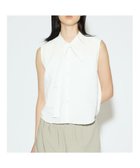 【マーコート/MARcourt】のMIDIUMISOLID for Ladies ノースリーブタイカラーブラウス オフホワイト|ID: prp329100004611552 ipo3291000000033001010