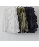 【ガール/GIRL】の【綿100%使用】ランダムラッフルブラウス 人気、トレンドファッション・服の通販 founy(ファニー) ファッション Fashion レディースファッション Fashion for Women トップス・カットソー Cut & Sew Tops シャツ・ブラウス・オフィスカジュアル Elegant Blouses & Button-Ups おすすめ Recommended / Our Picks シンプル Simple, Minimal タイプライター Typewriter Fabric, Crisp Cotton ベーシック Basic, Essential ボトム Bottoms, Lower Wear ラッフル Ruffle, Frill |ID:prp329100004611566