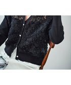 【ルクールブラン/le.coeur blanc】の《大人気完売カーデ 開始!》チュール刺繍Vネックカーディガン ブラック|ID: prp329100004611579 ipo3291000000033001717