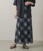 【センスオブプレイス/SENSE OF PLACE by URBAN RESEARCH】のシアーチェックスカート 人気、トレンドファッション・服の通販 founy(ファニー) ファッション Fashion レディースファッション Fashion for Women スカート Skirts シアー Sheer, See-Through チェック Check, Plaid, Tartan プリント Print, Printed Pattern thumbnail NAVY|ID: prp329100004611695 ipo3291000000033632681