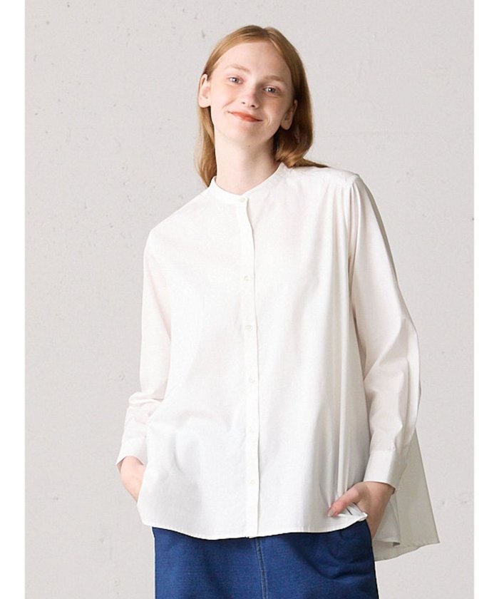 【マーコート/MARcourt】のMidiUmi Aラインシャツ インテリア・キッズ・メンズ・レディースファッション・服の通販 founy(ファニー) https://founy.com/ ファッション Fashion レディースファッション Fashion for Women トップス・カットソー Cut & Sew Tops シャツ・ブラウス・オフィスカジュアル Elegant Blouses & Button-Ups スウェット / スエット Sweatshirt, Sweatwear フレア Flare, Flared ブロード Broadcloth, Fine Cotton ベーシック Basic, Essential ポケット Pocket, Pocket Detail 定番 Standard, Basic Item 無地 Plain, Solid Color 長袖 Long Sleeve, Full Sleeve |ID: prp329100004611736 ipo3291000000033004268