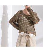 【ナノ ユニバース/nano universe】のリリヤーン透かし編み柄ニットプルオーバー 人気、トレンドファッション・服の通販 founy(ファニー) ファッション Fashion レディースファッション Fashion for Women トップス・カットソー Cut & Sew Tops ニット Knit Tops & Sweaters カジュアルプルオーバー・ニットトップス Pullovers & Knit Tops / Casual Pullovers インナー Innerwear ウォッシャブル Machine Washable 春 Spring キャミソール Camisole, Spaghetti Strap Top サマー Summer, Summer Style 透かし Cut-Out, Lacework デコルテ Décolleté, Neckline 羽織 Haori, Light Jacket S/S・春夏 SS, Spring/Summer, Warm Season おすすめ Recommended / Our Picks 夏 Summer 2025年 2025 2025春夏・S/S Spring/Summer 2025 SS25 thumbnail オリーブ|ID: prp329100004611891 ipo3291000000033006063