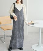 【ディスコート/Discoat】の【WEB限定】コーデュロイキャミワンピース チャコールグレー|ID: prp329100004611903 ipo3291000000033006174