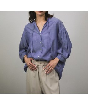 【サロン アダム エ ロペ/SALON adam et rope'】のオンブレチェック ボリュームスリーブブラウス 人気、トレンドファッション・服の通販 founy(ファニー) ファッション Fashion レディースファッション Fashion for Women トップス・カットソー Cut & Sew Tops シャツ・ブラウス・オフィスカジュアル Elegant Blouses & Button-Ups ボリューム袖・フリルスリーブブラウス Voluminous & Ruffle Sleeves / Puffy Sleeve Tops ショルダー Shoulder, Shoulder Strap シンプル Simple, Minimal スリーブ Sleeve, Long Sleeve / Short Sleeve とろみ Fluid, Flowy Fabric タンク Tank Top, Sleeveless Top チェック Check, Plaid, Tartan ドロップ Drop Shoulder, Dropped Style バランス Balance, Style Balance ポケット Pocket, Pocket Detail 無地 Plain, Solid Color ワイド Wide, Wide Fit |ID:prp329100004611907