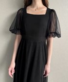 【ジュノア/JUNOAH】のドッキングチュールフレアワンピース 人気、トレンドファッション・服の通販 founy(ファニー) ファッション Fashion レディースファッション Fashion for Women ワンピース Dresses チュール Tulip, Tulip Motif thumbnail ブラック|ID: prp329100004611966 ipo3291000000033213255