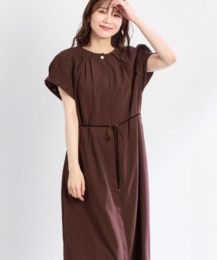 【リフレクト/Reflect】のカットワークレーススリーブワンピース インテリア・キッズ・メンズ・レディースファッション・服の通販 founy(ファニー) https://founy.com/ ファッション Fashion レディースファッション Fashion for Women ワンピース Dresses シフォン Chiffon, Lightweight Fabric タンブラー Tumbler, Travel Mug ブロード Broadcloth, Fine Cotton ペチコート Petticoat, Underskirt ポケット Pocket, Pocket Detail レース Lace, Lace Fabric |ID: prp329100004611980 ipo3291000000033006950