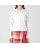 【ブルーレーベル クレストブリッジ/BLUE LABEL CRESTBRIDGE】のクールファインニットクルーネックカーディガン 人気、トレンドファッション・服の通販 founy(ファニー) ファッション Fashion レディースファッション Fashion for Women トップス・カットソー Cut & Sew Tops ニット Knit Tops & Sweaters カーディガン・羽織り Layered Style Cardigans カーディガン Cardigan, Knitwear コンパクト Compact, Small Size シンプル Simple, Minimal フィット Fit, Slim Fit ベーシック Basic, Essential 吸水 Absorbent, Quick-Dry thumbnail ホワイト|ID: prp329100004612010 ipo3291000000033007219