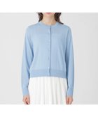 【ブルーレーベル クレストブリッジ/BLUE LABEL CRESTBRIDGE】のクールファインニットクルーネックカーディガン 人気、トレンドファッション・服の通販 founy(ファニー) ファッション Fashion レディースファッション Fashion for Women トップス・カットソー Cut & Sew Tops ニット Knit Tops & Sweaters カーディガン・羽織り Layered Style Cardigans カーディガン Cardigan, Knitwear コンパクト Compact, Small Size シンプル Simple, Minimal フィット Fit, Slim Fit ベーシック Basic, Essential 吸水 Absorbent, Quick-Dry thumbnail サックス|ID: prp329100004612010 ipo3291000000033007223