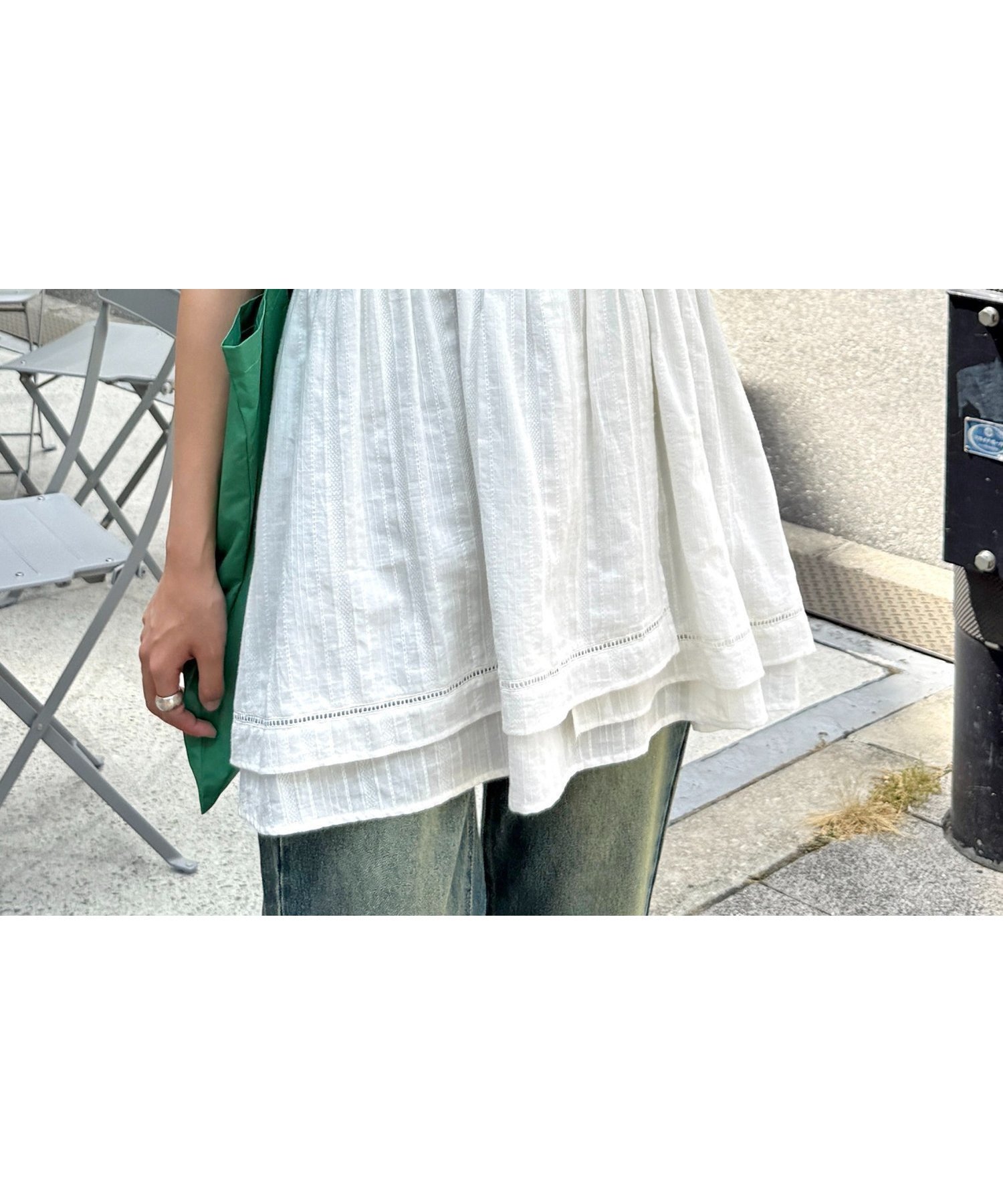 【シーピーシーエム/CPCM】のアソート裾レースキャミチュニック インテリア・キッズ・メンズ・レディースファッション・服の通販 founy(ファニー) 　ファッション　Fashion　レディースファッション　Fashion for Women　トップス・カットソー　Cut & Sew Tops　キャミソール&ノースリーブ　Camisoles & Sleeveless Tops　おすすめ　Recommended / Our Picks　インナー　Innerwear　カーディガン　Cardigan, Knitwear　キャミソール　Camisole, Spaghetti Strap Top　デニム　Denim, Jeans Material　フレア　Flare, Flared　メッシュ　Mesh, Net Fabric　レース　Lace, Lace Fabric　ロング　Long, Long-Length　定番　Standard, Basic Item　ホワイトその他2|ID: prp329100004612078 ipo3291000000033583663