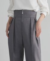 【ガール/GIRL】のハイウエストタックテーパードパンツ【洗える】 人気、トレンドファッション・服の通販 founy(ファニー) ファッション Fashion レディースファッション Fashion for Women パンツ Pants & Trousers 洗える Machine Washable センター Center, Center Line マニッシュ Mannish, Boyish ロング Long, Long-Length エレガント 上品 Elegant |ID:prp329100004612101
