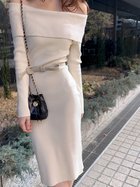 【スナイデル/SNIDEL】のオフショルニットワンピース 人気、トレンドファッション・服の通販 founy(ファニー) ファッション Fashion レディースファッション Fashion for Women ワンピース Dresses ニットワンピース Knit Dresses エレガント 上品 Elegant トレンド Trend, Trending Now フェイクレザー Faux Leather, PU Leather リボン Ribbon, Bow 今季 This Season, Current Season thumbnail IVR[003]|ID: prp329100004612173 ipo3291000000033375201