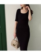 【フレイ アイディー/FRAY I.D】のバックサテンリボンニットワンピース 人気、トレンドファッション・服の通販 founy(ファニー) 雑誌掲載アイテム Magazine Picks & Fashion Features ファッション雑誌 Fashion Magazines ビジンヒャッカ 美人百花 ファッション Fashion レディースファッション Fashion for Women ワンピース Dresses ニットワンピース Knit Dresses 5月号 May Issue サテン Satin, Glossy Fabric デコルテ Décolleté, Neckline ラグジュアリー Luxury, Elegant リブニット Rib Knit, Ribbed Knit リボン Ribbon, Bow エレガント 上品 Elegant 雑誌 Magazine, Fashion Magazine thumbnail BLK[009]|ID: prp329100004612183 ipo3291000000033008829
