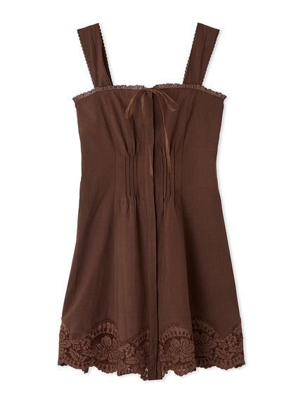 【スナイデル/SNIDEL】のレーストリムコットンミニワンピース インテリア・キッズ・メンズ・レディースファッション・服の通販 founy(ファニー) 　ファッション　Fashion　レディースファッション　Fashion for Women　ワンピース　Dresses　ウェーブ　Wavy Pattern　クラシカル　Classical, Vintage-Inspired　今季　This Season, Current Season　ストレート　Straight, Straight Cut　トレンド　Trend, Trending Now　フェミニン　Feminine, Girly　フロント　Front, Front Design　リボン　Ribbon, Bow　レース　Lace, Lace Fabric　ロマンティック　Romantic, Feminine Style　おすすめ　Recommended / Our Picks　BRW[058]|ID: prp329100004612188 ipo3291000000033008891