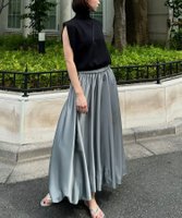 【ガール/GIRL】のサテンロングバルーンスカート【洗える】 人気、トレンドファッション・服の通販 founy(ファニー) ファッション Fashion レディースファッション Fashion for Women スカート Skirts バルーン Balloon, Balloon Silhouette ポケット Pocket, Pocket Detail ロング Long, Long-Length エレガント 上品 Elegant 洗える Machine Washable |ID:prp329100004612193
