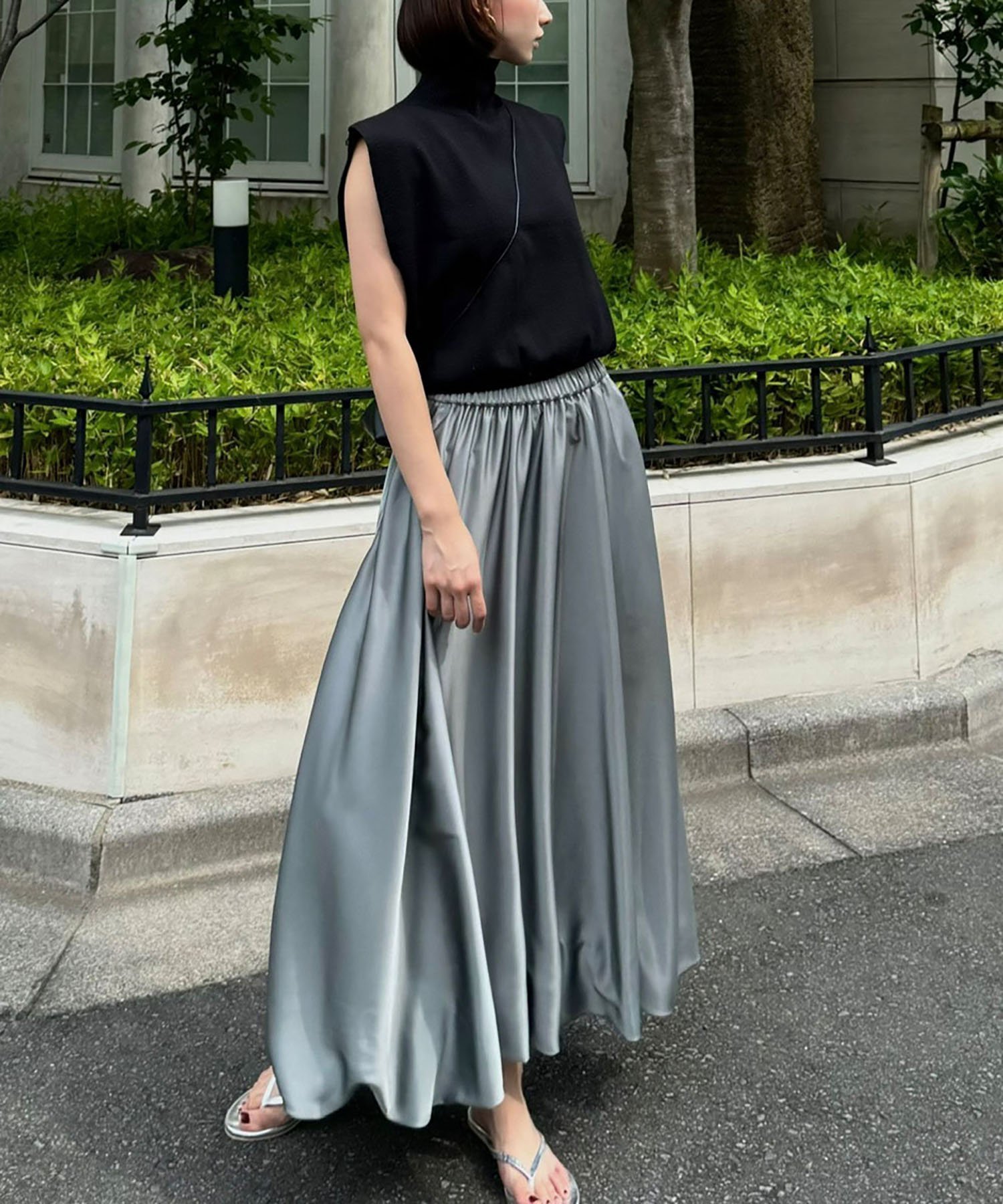 【ガール/GIRL】のサテンロングバルーンスカート【洗える】 インテリア・キッズ・メンズ・レディースファッション・服の通販 founy(ファニー) 　ファッション　Fashion　レディースファッション　Fashion for Women　スカート　Skirts　バルーン　Balloon, Balloon Silhouette　ポケット　Pocket, Pocket Detail　ロング　Long, Long-Length　エレガント 上品　Elegant　洗える　Machine Washable　BGRY|ID: prp329100004612193 ipo3291000000033008960