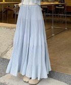 【ガール/GIRL】のプリーツティアードロングスカート 人気、トレンドファッション・服の通販 founy(ファニー) ファッション Fashion レディースファッション Fashion for Women スカート Skirts ロングスカート Long Skirts / Maxi & Midi Skirts ジョーゼット Georgette, Semi-Sheer Fabric ティアードスカート Tiered Skirt, Flounced Skirt フェミニン Feminine, Girly プリーツ Pleats, Pleated リラックス Relax, Relaxed Fit thumbnail BL|ID: prp329100004612283 ipo3291000000033010626
