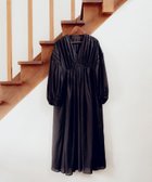 【サロン アダム エ ロペ/SALON adam et rope'】のエンブロイダリーギャザーワンピース ブラック(01)|ID: prp329100004612300 ipo3291000000033010980