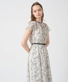 【アナイ/ANAYI】のリーフカリグラフィープリントベルト付きワンピース white|ID: prp329100004612311 ipo3291000000033011071
