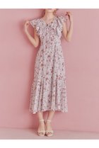 【リエンダ/rienda】のフリルフラワーロングワンピース 人気、トレンドファッション・服の通販 founy(ファニー) ファッション Fashion レディースファッション Fashion for Women ワンピース Dresses エレガント 上品 Elegant サンダル Sandals, Summer Shoes スニーカー Sneakers, Trainers スリット Slit, Slit Detail スリーブ Sleeve, Long Sleeve / Short Sleeve フラワー Flower, Floral フリル Frill, Ruffle フレア Flare, Flared ミュール Mule, Backless Shoes リボン Ribbon, Bow 再入荷 Restock / Back in Stock 夏 Summer thumbnail PNK|ID: prp329100004612354 ipo3291000000033011722