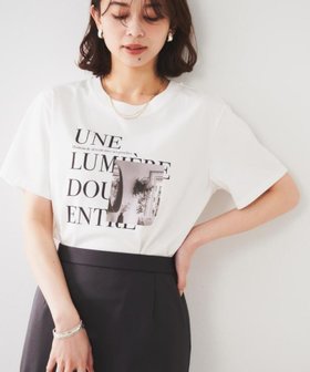 【アンタイトル/UNTITLED】の【ロゴT/プリントT】グラフィックTシャツ 人気、トレンドファッション・服の通販 founy(ファニー) ファッション Fashion レディースファッション Fashion for Women トップス・カットソー Cut & Sew Tops シャツ・ブラウス・オフィスカジュアル Elegant Blouses & Button-Ups ロングTシャツ・Tシャツ Longline T-Shirts & Tees おすすめ Recommended / Our Picks インナー Innerwear グラフィック Graphic, Graphic Design シルケット Silket, Silky Cotton シンプル Simple, Minimal ジャケット Jacket, Outerwear プリント Print, Printed Pattern ボトム Bottoms, Lower Wear |ID:prp329100004612355