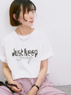 【サマンサモスモス/Samansa Mos2】の【接触冷感】ロゴプリントTシャツ 人気、トレンドファッション・服の通販 founy(ファニー) ファッション Fashion レディースファッション Fashion for Women トップス・カットソー Cut & Sew Tops シャツ・ブラウス・オフィスカジュアル Elegant Blouses & Button-Ups ロングTシャツ・Tシャツ Longline T-Shirts & Tees スリット Slit, Slit Detail プリント Print, Printed Pattern |ID:prp329100004612361