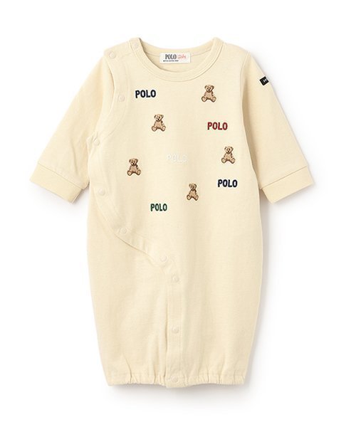 【ナルミヤ オンライン/NARUMIYA ONELINE / KIDS】の【POLO BCS】くま刺しゅう2WAYオール インテリア・キッズ・メンズ・レディースファッション・服の通販 founy(ファニー) 　ファッション　Fashion　キッズファッション　Fashion for Kids　おすすめ　Recommended / Our Picks　カラフル　Colorful Design　ドレス　Dress, One-Piece　ポケット　Pocket, Pocket Detail　夏　Summer　春　Spring　S/S・春夏　SS, Spring/Summer, Warm Season　クリーム|ID: prp329100004612390 ipo3291000000033506956