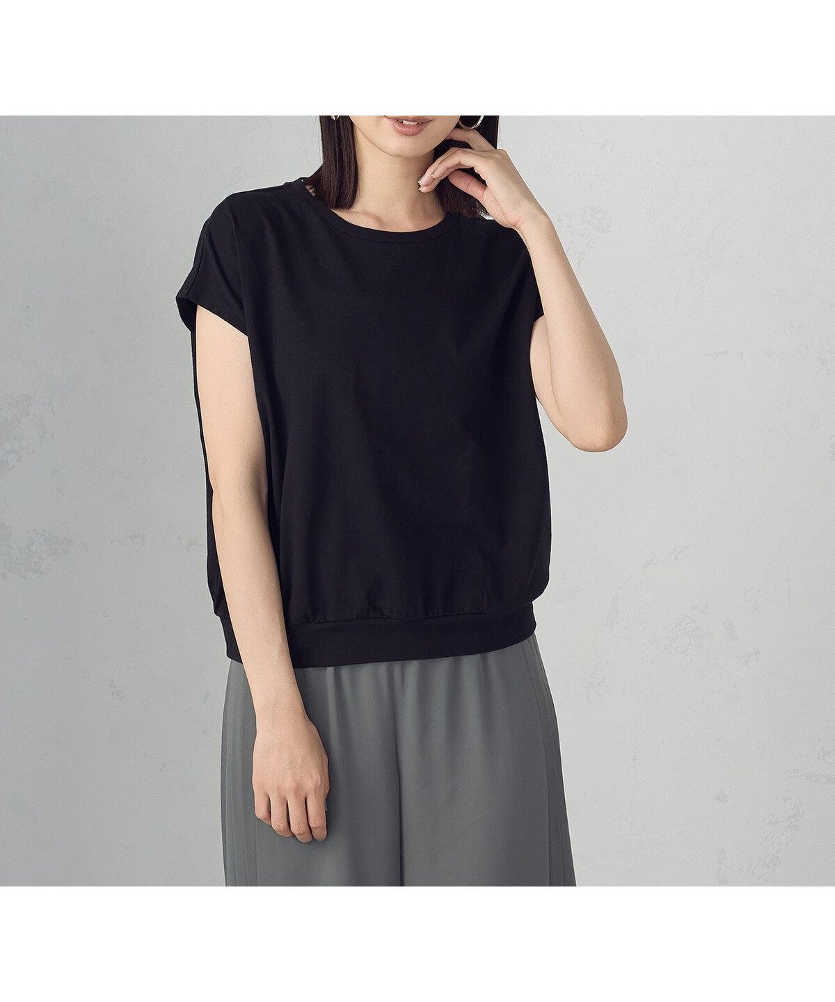 【コムサイズム/COMME CA ISM】のノースリーブ Tシャツ インテリア・キッズ・メンズ・レディースファッション・服の通販 founy(ファニー) 　ファッション　Fashion　レディースファッション　Fashion for Women　トップス・カットソー　Cut & Sew Tops　キャミソール&ノースリーブ　Camisoles & Sleeveless Tops　シャツ・ブラウス・オフィスカジュアル　Elegant Blouses & Button-Ups　ロングTシャツ・Tシャツ　Longline T-Shirts & Tees　スリーブ　Sleeve, Long Sleeve / Short Sleeve　ノースリーブ　Sleeveless, No-Sleeve　バランス　Balance, Style Balance　フレンチ　French, French Style　ベーシック　Basic, Essential　ブラック|ID: prp329100004612415 ipo3291000000033568550