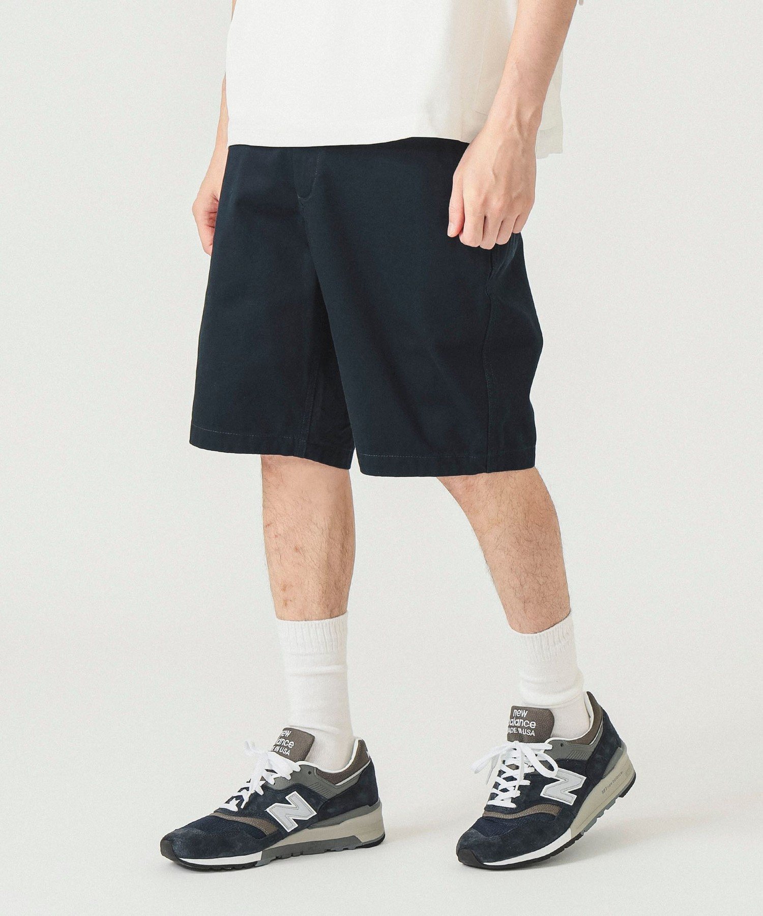 【ビームス/BEAMS / MEN】の【洗濯機洗い可/定番/シンプル/ひざ丈】ベーシック チノショーツ 25SS ショートパンツ メンズ コットン インテリア・キッズ・メンズ・レディースファッション・服の通販 founy(ファニー) 　ファッション　Fashion　メンズファッション　Fashion for Men　ボトムス　Bottoms　ハーフパンツ・ショートパンツ　Shorts & Half Pants　春　Spring　ショーツ　Shorts, Short Pants　ショート　Short, Short Length　シンプル　Simple, Minimal　ストレッチ　Stretch, Stretchy Fabric　チェック　Check, Plaid, Tartan　定番　Standard, Basic Item　人気　Popular, Best Seller　フィット　Fit, Slim Fit　ベーシック　Basic, Essential　メンズ　Men's, Menswear　ループ　Loop, Loop Knit　S/S・春夏　SS, Spring/Summer, Warm Season　夏　Summer　2025年　2025　2025春夏・S/S　Spring/Summer 2025 SS25　NAVY|ID: prp329100004612466 ipo3291000000033346366