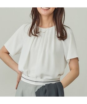 【インディヴィ/INDIVI】の【接触冷感/UVケア】タックブラウス 人気、トレンドファッション・服の通販 founy(ファニー) ファッション Fashion レディースファッション Fashion for Women トップス・カットソー Cut & Sew Tops シャツ・ブラウス・オフィスカジュアル Elegant Blouses & Button-Ups おすすめ Recommended / Our Picks インナー Innerwear シンプル Simple, Minimal ジャケット Jacket, Outerwear ジョーゼット Georgette, Semi-Sheer Fabric プリント Print, Printed Pattern ヴィンテージ Vintage Style エレガント 上品 Elegant |ID:prp329100004612472