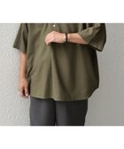 【シップス/SHIPS / MEN】の【WEB限定】SHIPS any 洗濯機可能 リネン/レーヨン バンド スキッパー ハーフスリーブ プルオーバー シャツ ダークオリーブ|ID: prp329100004612507 ipo3291000000033278251