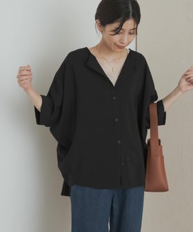 【アーバンリサーチ ドアーズ/URBAN RESEARCH DOORS】 バックシャーリングドルマンブラウス人気、トレンドファッション・服の通販 founy(ファニー) ファッション Fashion レディースファッション Fashion for Women トップス・カットソー Cut & Sew Tops シャツ・ブラウス・オフィスカジュアル Elegant Blouses & Button-Ups 2025年 2025 2025春夏・S/S Spring/Summer 2025 SS25 おすすめ Recommended / Our Picks シャーリング Shirring, Ruched シンプル Simple, Minimal フロント Front, Front Design エレガント 上品 Elegant 夏 Summer S/S・春夏 SS, Spring/Summer, Warm Season |ID:prp329100004612569