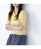 【ナチュラル ビューティー ベーシック/NATURAL BEAUTY BASIC】のケーブルポロニット 人気、トレンドファッション・服の通販 founy(ファニー) ファッション Fashion レディースファッション Fashion for Women トップス・カットソー Cut & Sew Tops ニット Knit Tops & Sweaters おすすめ Recommended / Our Picks トレンド Trend, Trending Now ベーシック Basic, Essential thumbnail イエロー|ID: prp329100004612574 ipo3291000000033014303