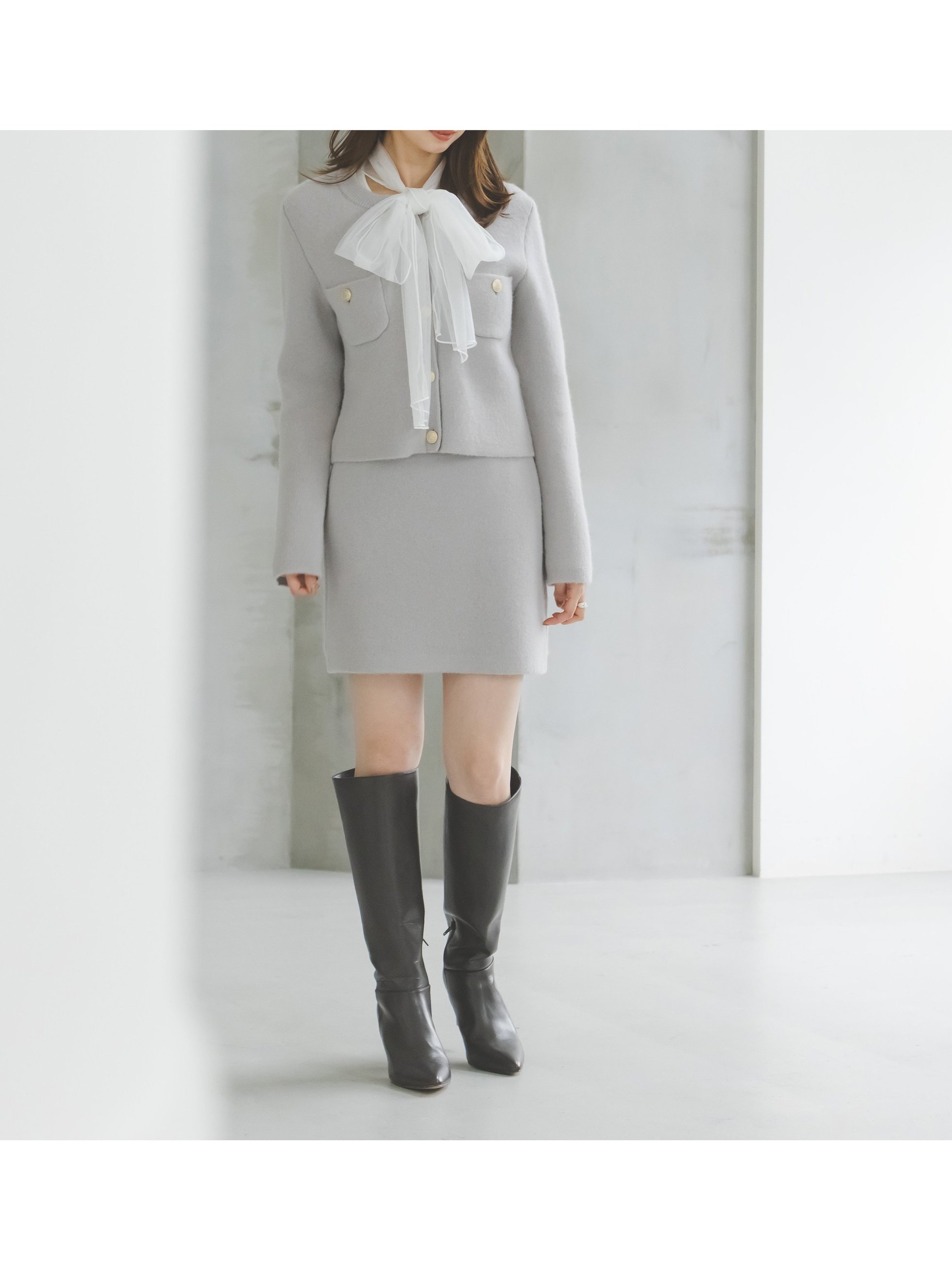 【スナイデル/SNIDEL】のフォックスニットスカート 人気、トレンドファッション・服の通販 founy(ファニー) 　ファッション　Fashion　レディースファッション　Fashion for Women　スカート　Skirts　おすすめ　Recommended / Our Picks　イエロー　Yellow　ジャケット　Jacket, Outerwear　ストレート　Straight, Straight Cut　トレンド　Trend, Trending Now　フォックス　Fox, Fox Fur　ミニスカート　Mini Skirt, Short Skirt　ラグジュアリー　Luxury, Elegant　今季　This Season, Current Season　楽ちん　Easy Fit, Comfortable　 other-1|ID: prp329100004612614 ipo3291000000033014739