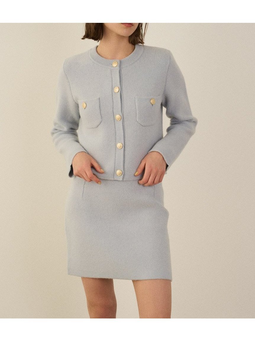 【スナイデル/SNIDEL】のフォックスニットスカート インテリア・キッズ・メンズ・レディースファッション・服の通販 founy(ファニー) 　ファッション　Fashion　レディースファッション　Fashion for Women　スカート　Skirts　おすすめ　Recommended / Our Picks　イエロー　Yellow　ジャケット　Jacket, Outerwear　ストレート　Straight, Straight Cut　トレンド　Trend, Trending Now　フォックス　Fox, Fox Fur　ミニスカート　Mini Skirt, Short Skirt　ラグジュアリー　Luxury, Elegant　今季　This Season, Current Season　楽ちん　Easy Fit, Comfortable　LBLU[081]|ID: prp329100004612614 ipo3291000000033014747