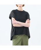 【マッキントッシュ フィロソフィー/MACKINTOSH PHILOSOPHY】のギャザースリーブコンビカットソー ブラック|ID: prp329100004612618 ipo3291000000033548921