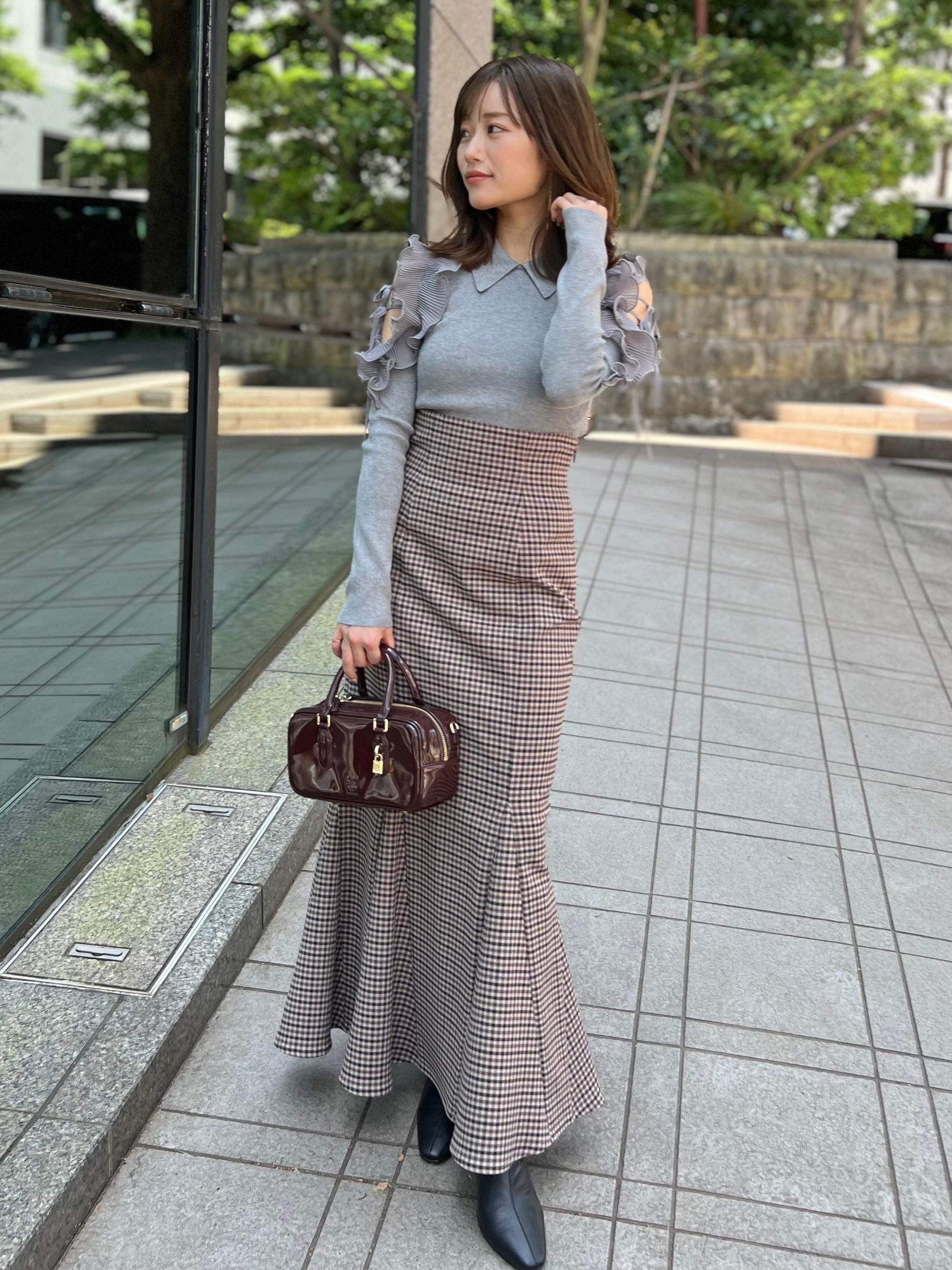 【スナイデル/SNIDEL】のハイウエストマーメイドスカート インテリア・キッズ・メンズ・レディースファッション・服の通販 founy(ファニー) 　ファッション　Fashion　レディースファッション　Fashion for Women　スカート　Skirts　おすすめ　Recommended / Our Picks　エレガント 上品　Elegant　ストレート　Straight, Straight Cut　スーツ　Suit, Formalwear　チェック　Check, Plaid, Tartan　フェイクレザー　Faux Leather, PU Leather　マーメイド　Mermaid, Fishtail Silhouette　人気　Popular, Best Seller　今季　This Season, Current Season　秋　Autumn　A/W・秋冬　Autumn/Winter　CHECK[931]|ID: prp329100004612620 ipo3291000000033014782