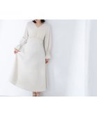 【ナチュラル ビューティー ベーシック/NATURAL BEAUTY BASIC】のサテンパイピングワンピース 人気、トレンドファッション・服の通販 founy(ファニー) ファッション Fashion レディースファッション Fashion for Women ワンピース Dresses シャーリング Shirring, Ruched スリーブ Sleeve, Long Sleeve / Short Sleeve フィット Fit, Slim Fit フェミニン Feminine, Girly フレア Flare, Flared フロント Front, Front Design thumbnail オフベージュ|ID: prp329100004612636 ipo3291000000033015054