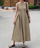 【ガール/GIRL】の綿混ウエストギャザーノースリーブロング丈ワンピース 人気、トレンドファッション・服の通販 founy(ファニー) ファッション Fashion レディースファッション Fashion for Women ワンピース Dresses カットソー Cut and Sewn Top ギャザー Gathered, Ruffled リラックス Relax, Relaxed Fit ロング Long, Long-Length エレガント 上品 Elegant thumbnail KH|ID: prp329100004612647 ipo3291000000033015227