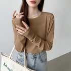 【ココモモ/COCOMOMO】の選べる2タイプ シアーカットソー シアートップス ロンt トップス 長袖 五分袖 人気、トレンドファッション・服の通販 founy(ファニー) ファッション Fashion レディースファッション Fashion for Women トップス・カットソー Cut & Sew Tops ロングTシャツ・Tシャツ Longline T-Shirts & Tees カットソー・ベーシックTシャツ Cut-and-Sewn Tops / Stretch Tees & Basics シアー Sheer, See-Through スウェット / スエット Sweatshirt, Sweatwear セーター Sweater, Knitwear 夏 Summer 水着 Swimsuit, Swimwear 長袖 Long Sleeve, Full Sleeve thumbnail 長袖・ブラウン|ID: prp329100004612667 ipo3291000000033553737