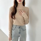 【ココモモ/COCOMOMO】の選べる2タイプ シアーカットソー シアートップス ロンt トップス 長袖 五分袖 人気、トレンドファッション・服の通販 founy(ファニー) ファッション Fashion レディースファッション Fashion for Women トップス・カットソー Cut & Sew Tops ロングTシャツ・Tシャツ Longline T-Shirts & Tees カットソー・ベーシックTシャツ Cut-and-Sewn Tops / Stretch Tees & Basics シアー Sheer, See-Through スウェット / スエット Sweatshirt, Sweatwear セーター Sweater, Knitwear 夏 Summer 水着 Swimsuit, Swimwear 長袖 Long Sleeve, Full Sleeve thumbnail 長袖・ミルクティー|ID: prp329100004612667 ipo3291000000033553745