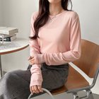 【ココモモ/COCOMOMO】の選べる2タイプ シアーカットソー シアートップス ロンt トップス 長袖 五分袖 人気、トレンドファッション・服の通販 founy(ファニー) ファッション Fashion レディースファッション Fashion for Women トップス・カットソー Cut & Sew Tops ロングTシャツ・Tシャツ Longline T-Shirts & Tees カットソー・ベーシックTシャツ Cut-and-Sewn Tops / Stretch Tees & Basics シアー Sheer, See-Through スウェット / スエット Sweatshirt, Sweatwear セーター Sweater, Knitwear 夏 Summer 水着 Swimsuit, Swimwear 長袖 Long Sleeve, Full Sleeve thumbnail 長袖・ピンク|ID: prp329100004612667 ipo3291000000033553748
