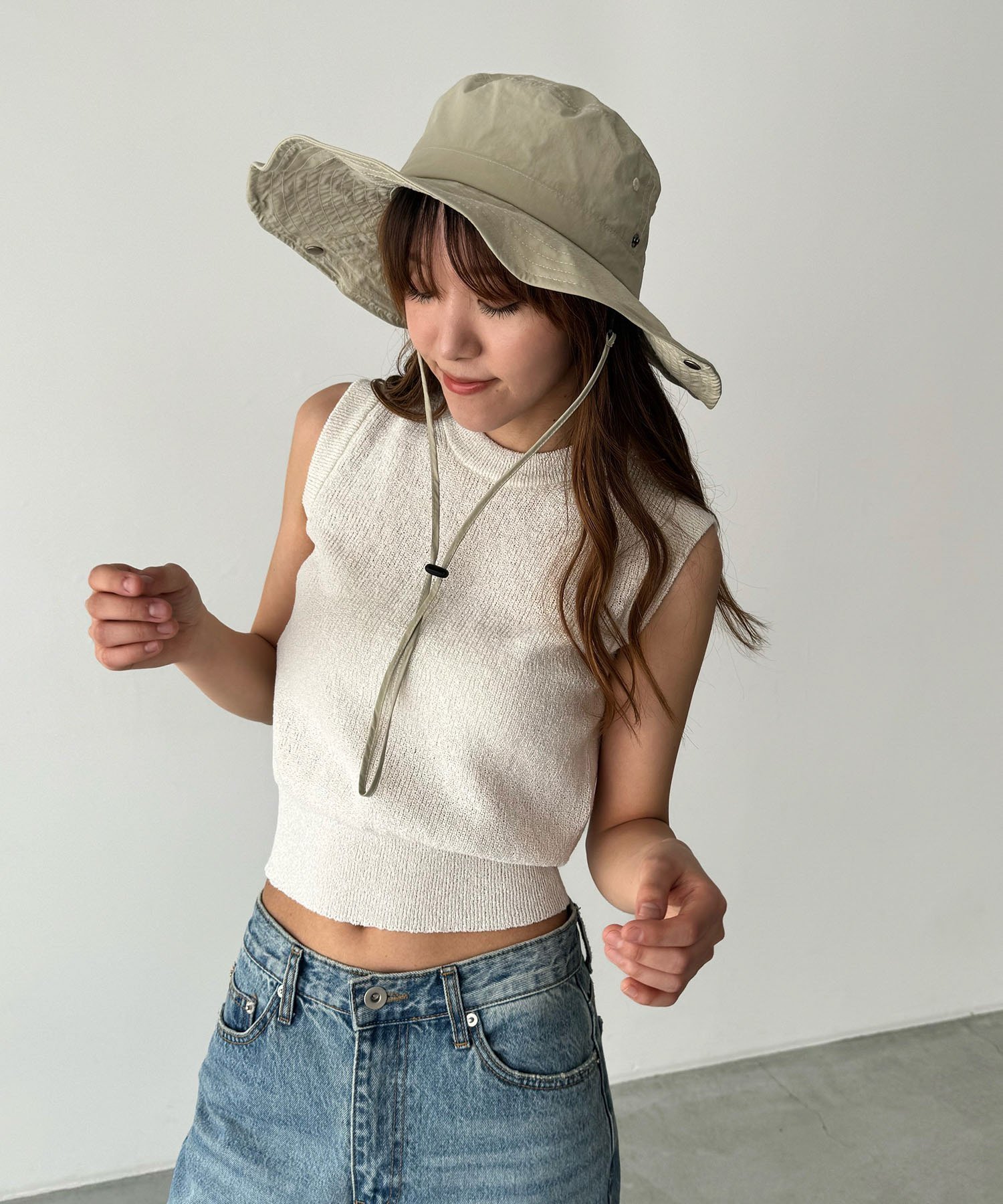 【キャナルジーン/CANAL JEAN】のEl mar(エルマール) サファリハット インテリア・キッズ・メンズ・レディースファッション・服の通販 founy(ファニー) 　ファッション　Fashion　レディースファッション　Fashion for Women　アウトドア　Outdoor Clothing　タンク　Tank Top, Sleeveless Top　メッシュ　Mesh, Net Fabric　夏　Summer　春　Spring　S/S・春夏　SS, Spring/Summer, Warm Season　ベージュ|ID: prp329100004612690 ipo3291000000033195764
